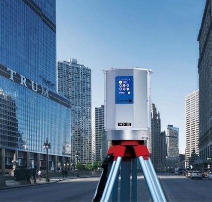 1,2 km HS1200 wysoka precyzja naziemne skanery laserowe 3D 500 kHz PRR