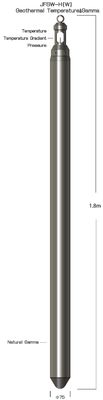 Naturalny zakres gamma 0 ~ 65000CPS Kryształ NaI + fotopowielacz Geotermalna temperatura i gamma
